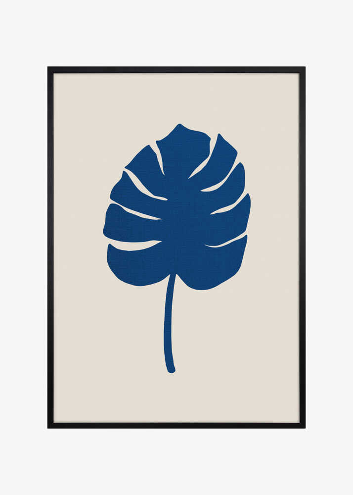 Monstera Canvas Blue