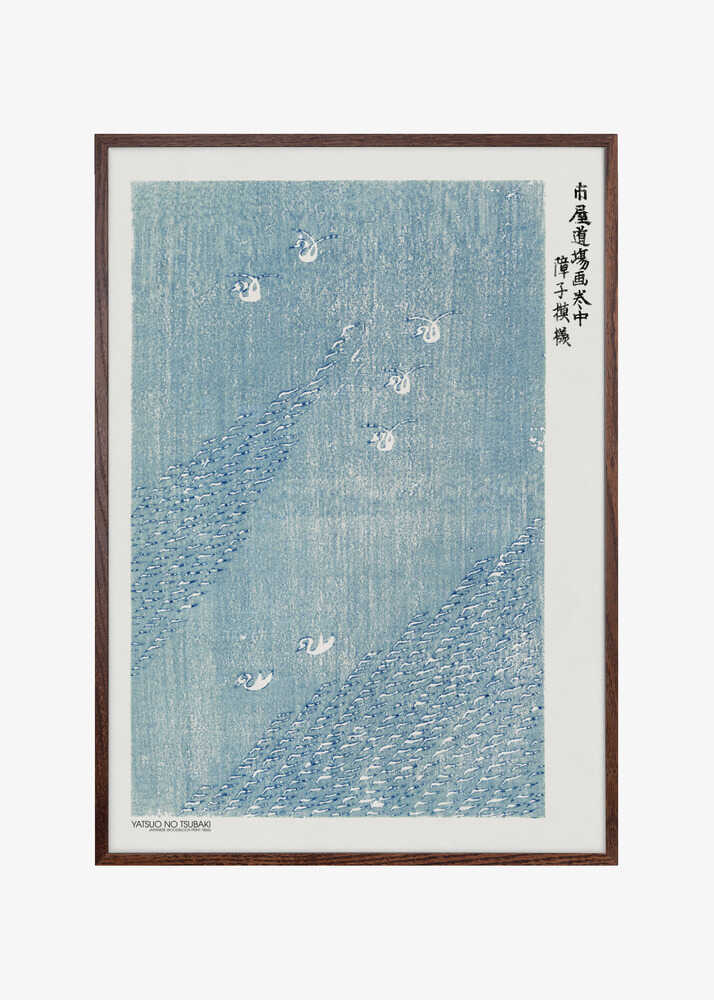 Woodblock Print Blue