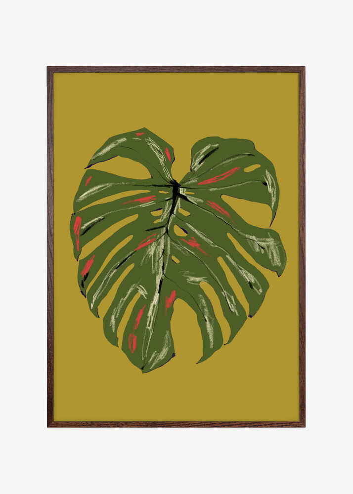 Monstera Leaf Green