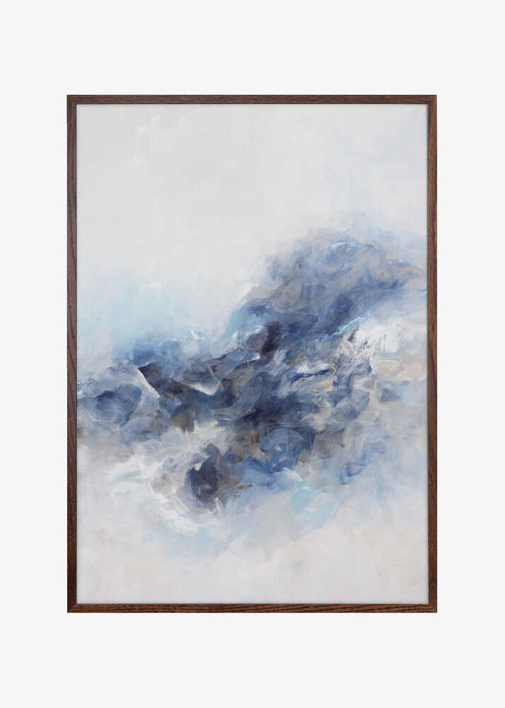 Expressionist Blue Abstract