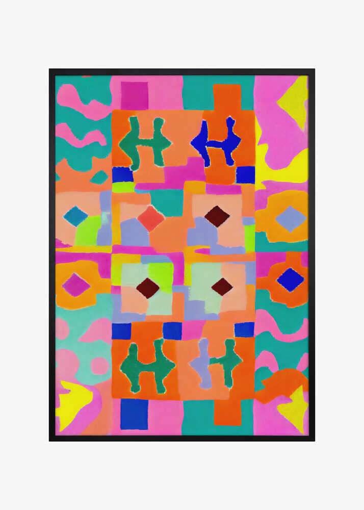 Vivid Geometric Tapestry