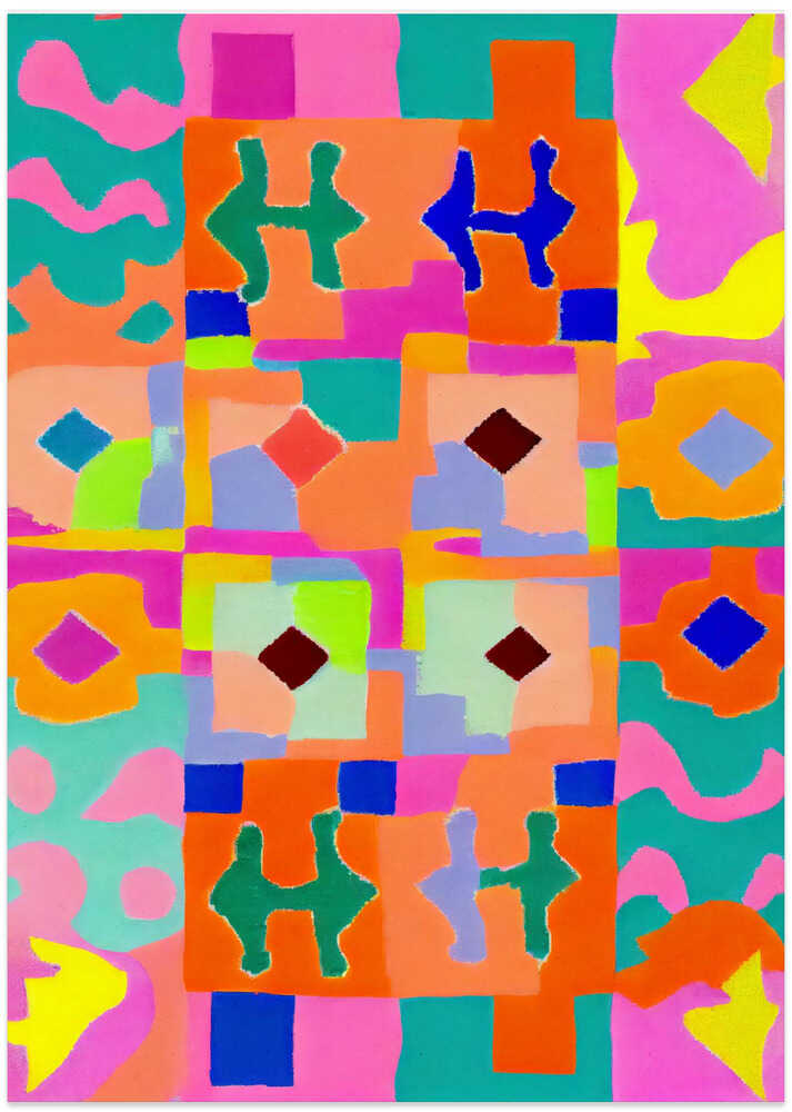 Vivid Geometric Tapestry