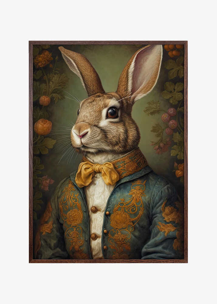 Regal Rabbit Portrait