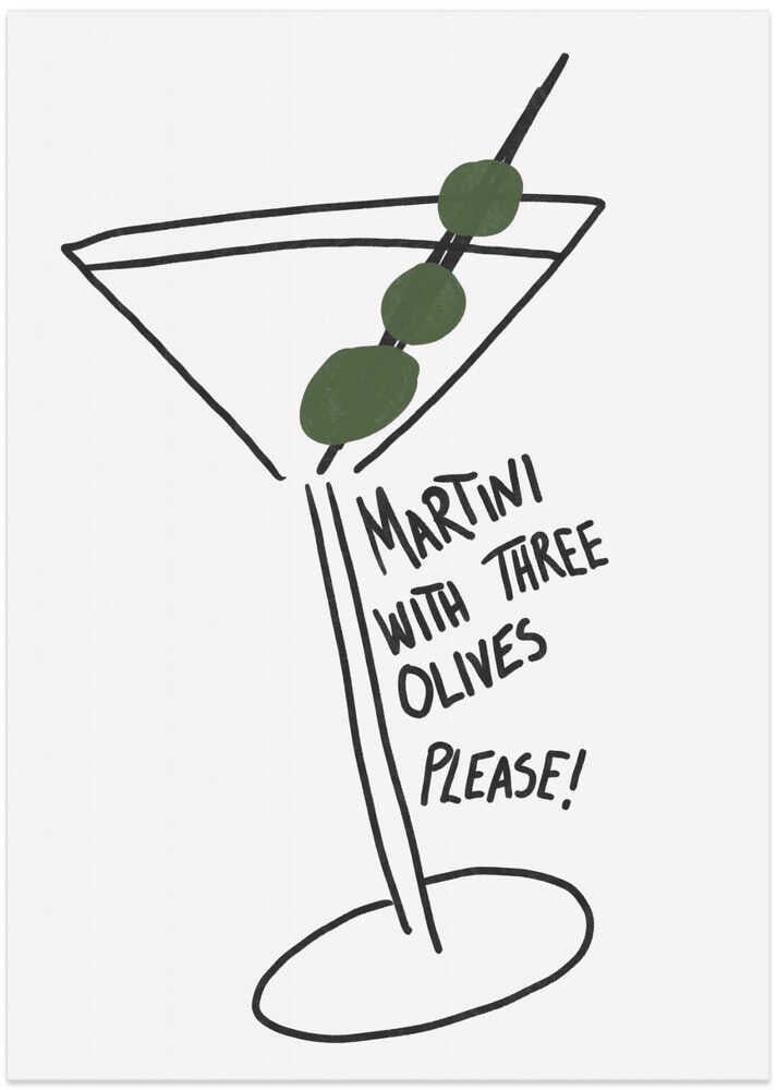 Olive Trio Martini