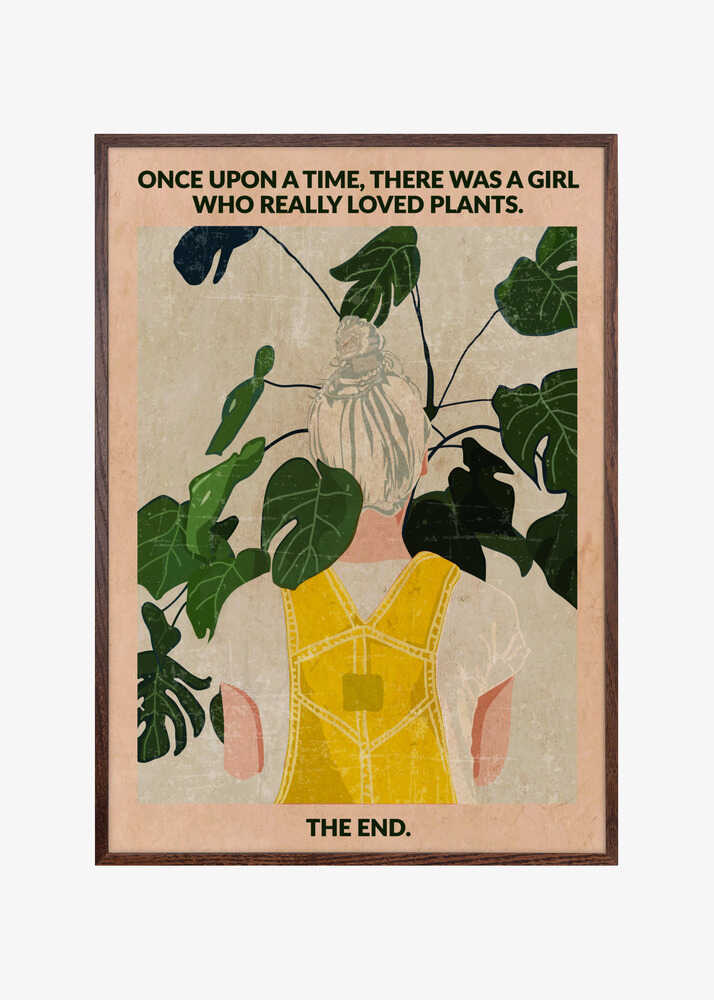 Plant Girl (grey:vintage)