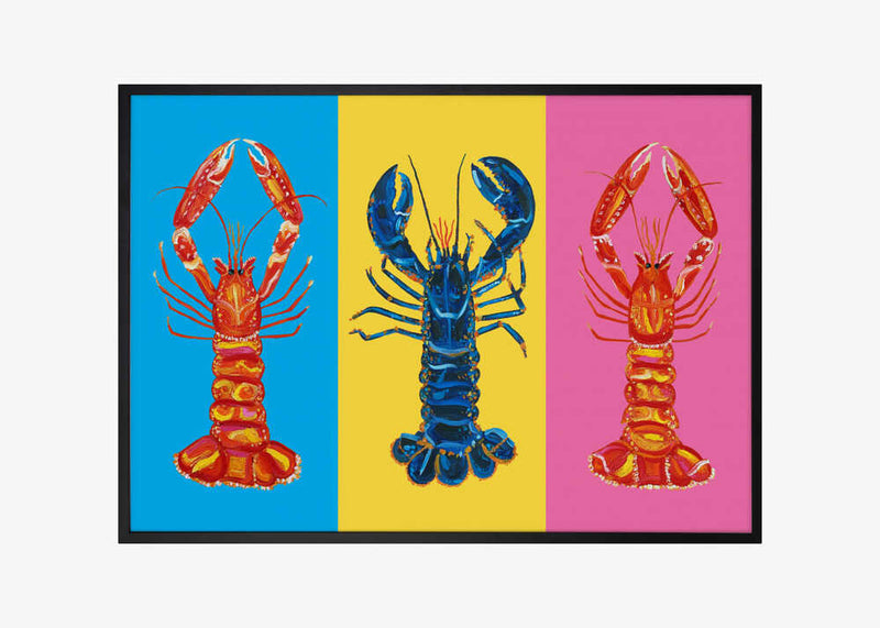 Lobster Langoustines Pop Art