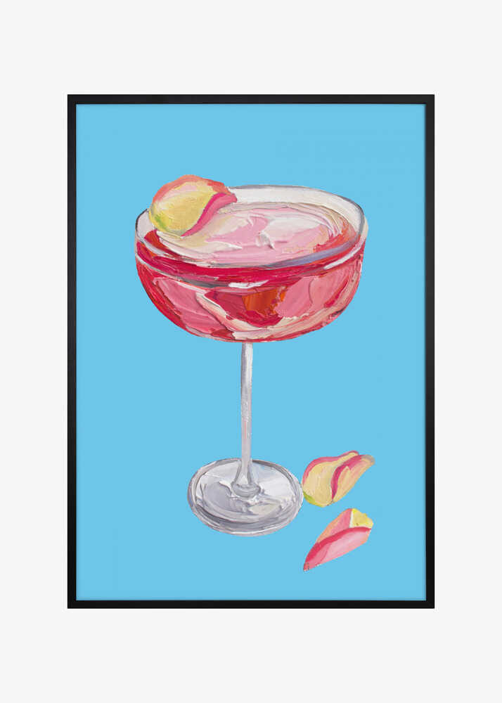 Sparkling Rose Gin Cocktail