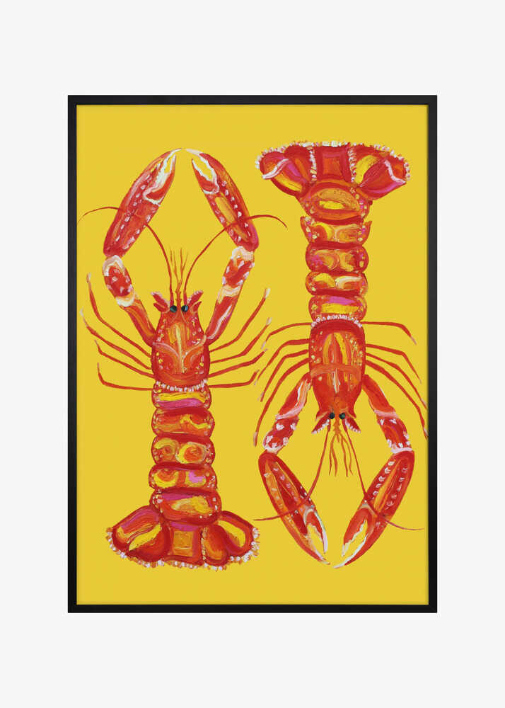 Langoustines On Yellow