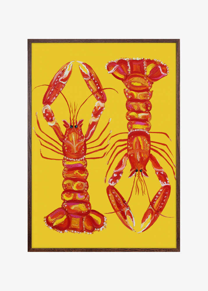Langoustines On Yellow