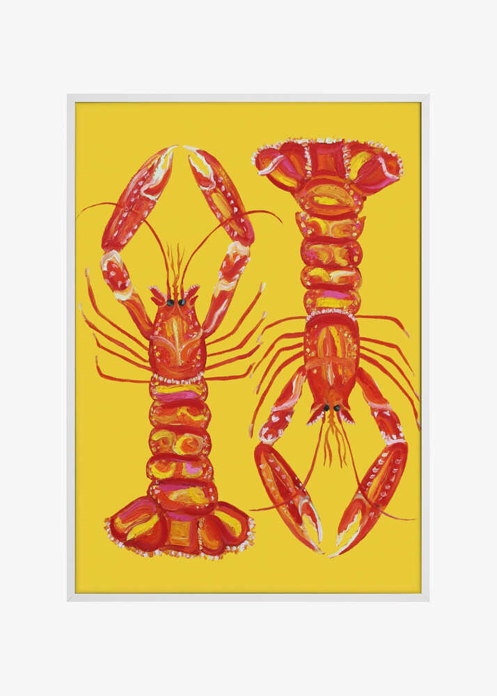 Langoustines On Yellow
