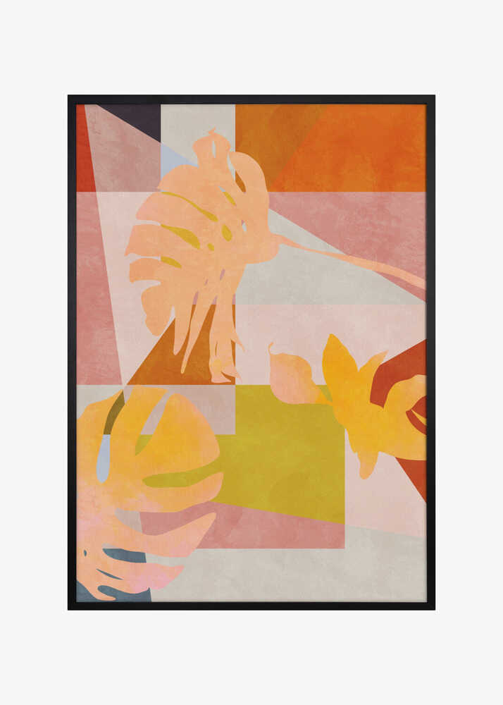 Organic Bauhaus Geometry Leaves