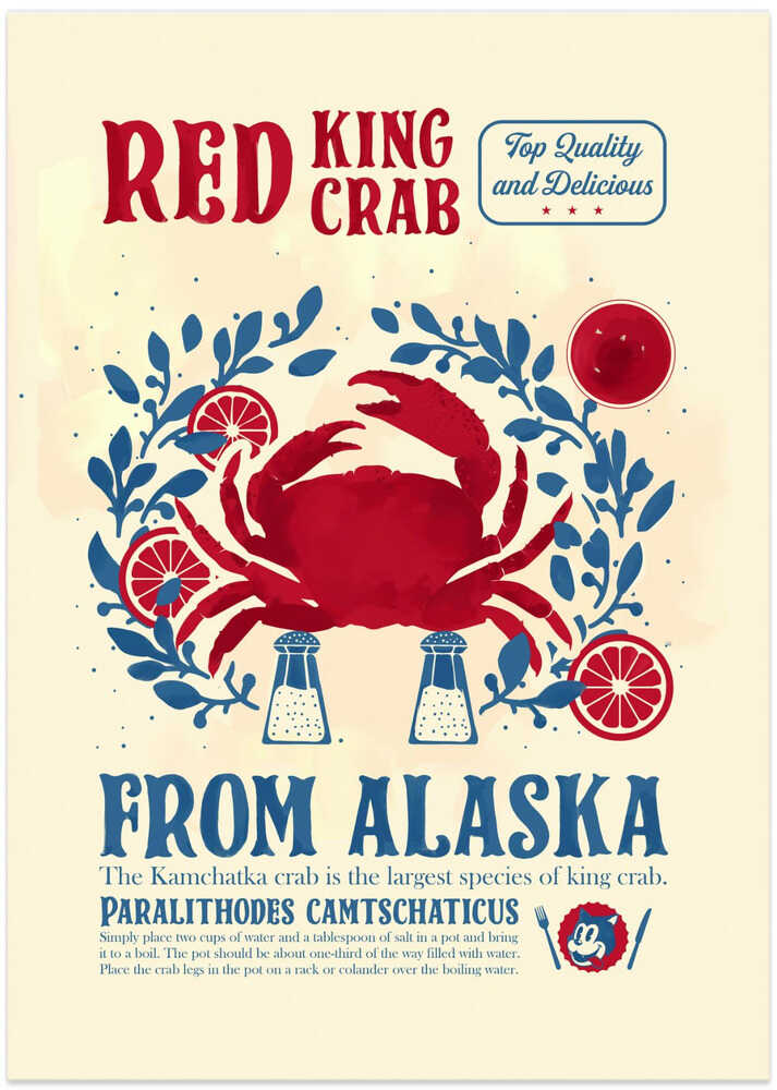 Crab kitchen print