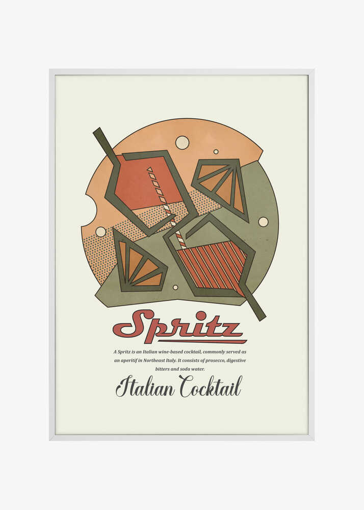 Geometrical spritz print