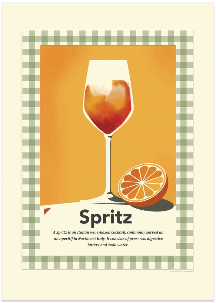 Spritz retro print
