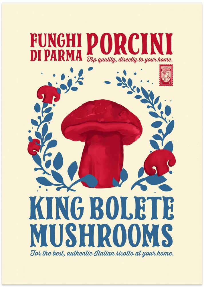 Porcini kitchen print