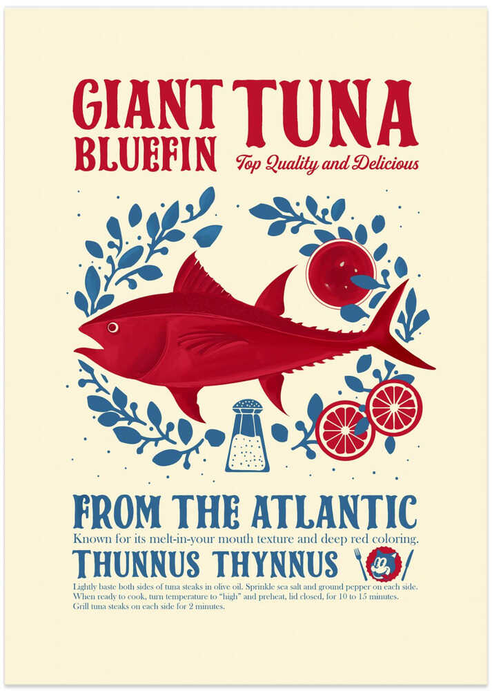 Tuna kitchen print