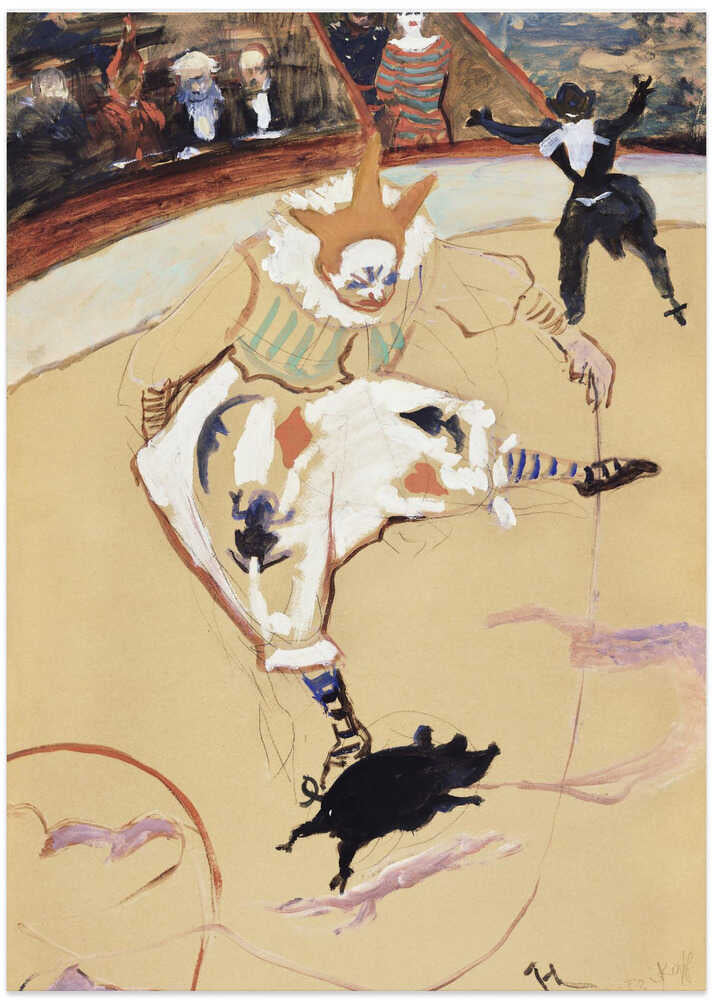 At the Circus Fernando Medrano With a Piglet (ca. 1889)