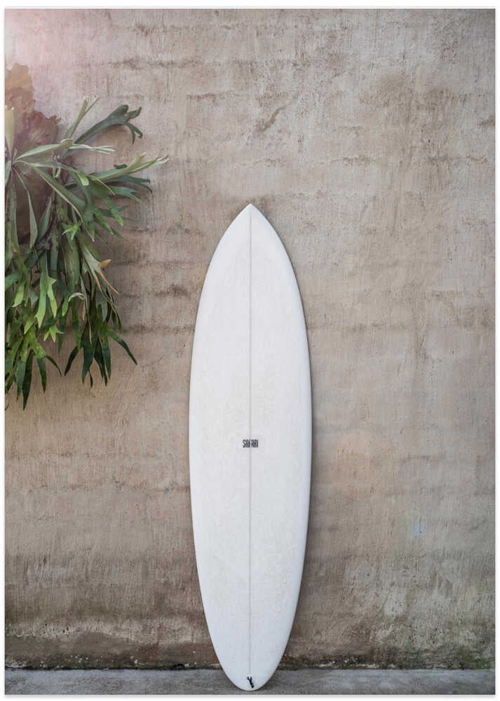 White Surfboard