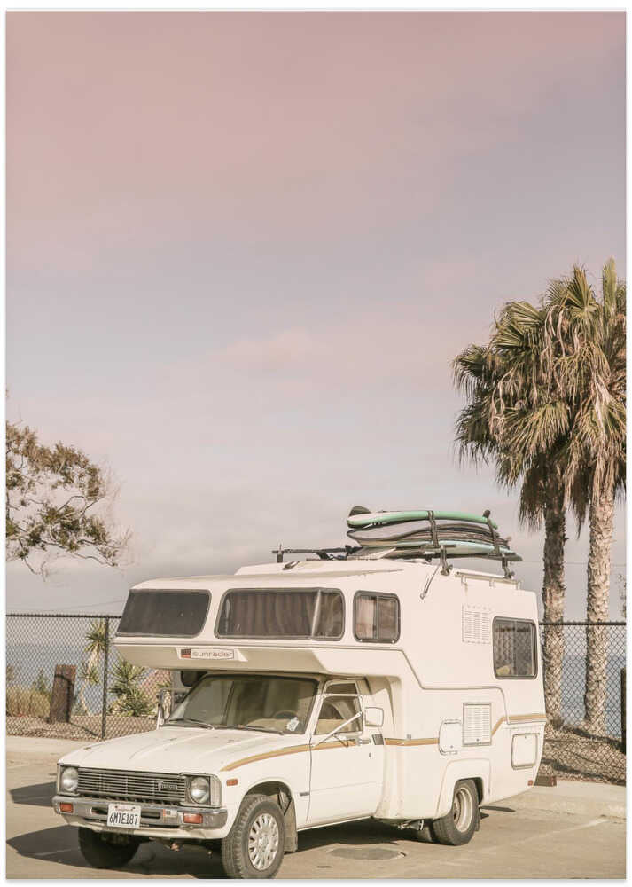 Vintage Camper Parked