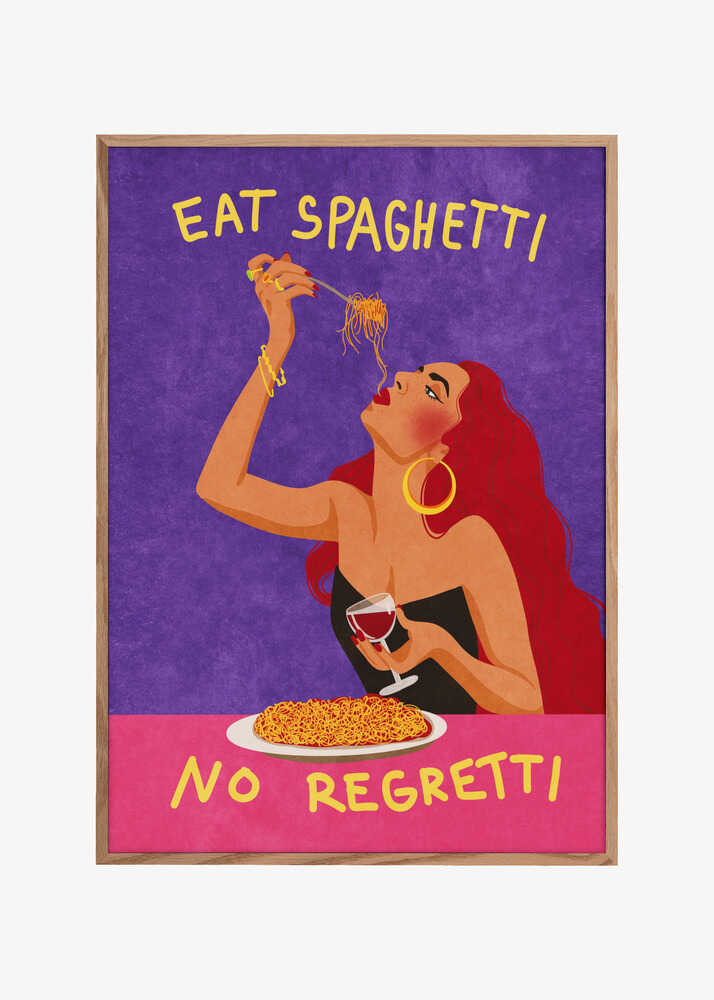 Eat spaghetti no regretti