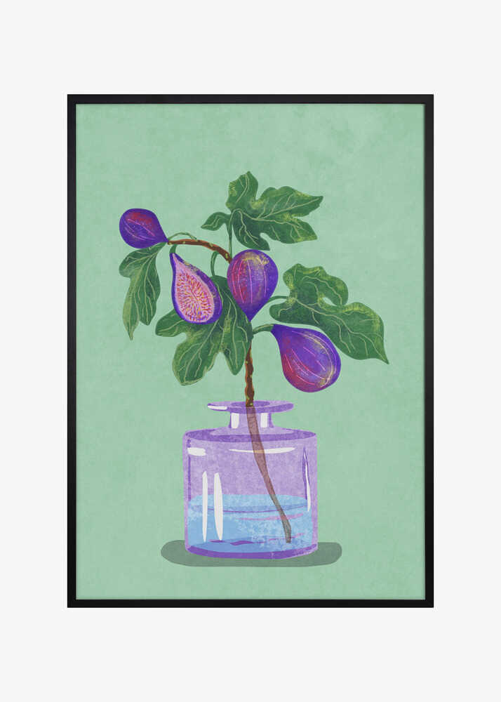 Figs Branch In Vase