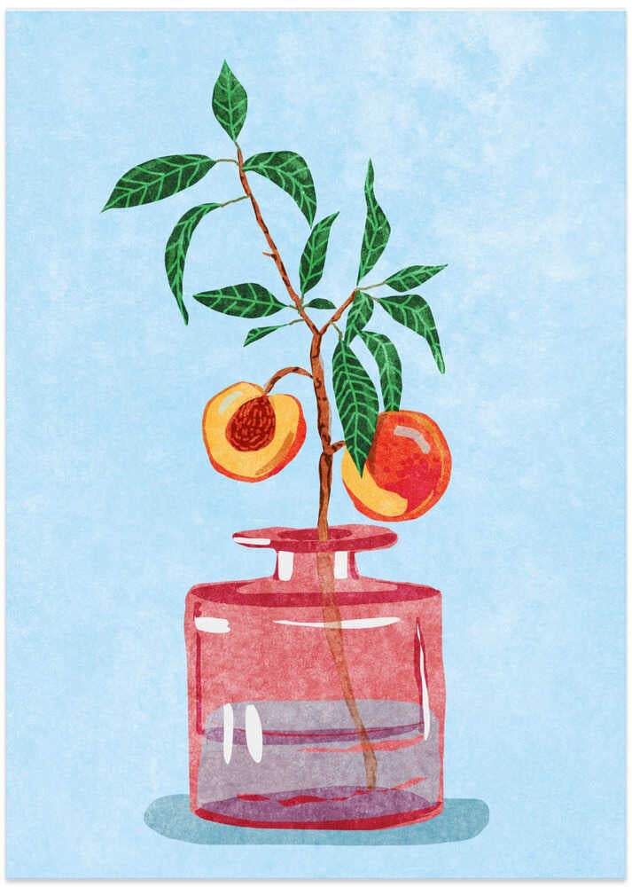 Peach Tree in Vase