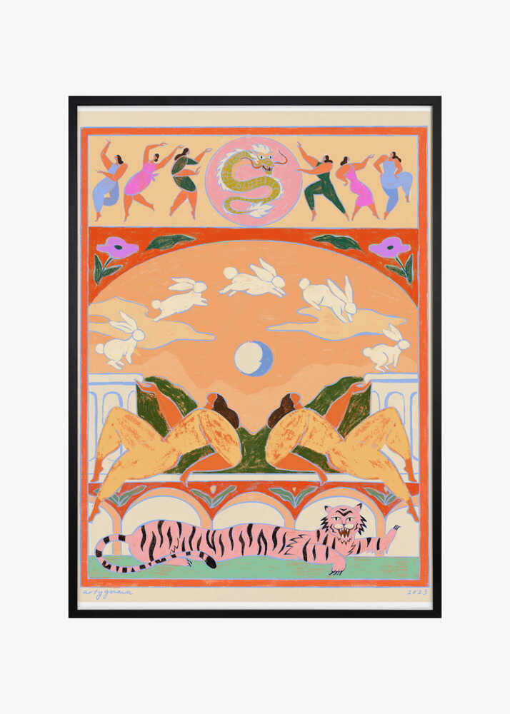 Rabbit Jumps Over the Moon