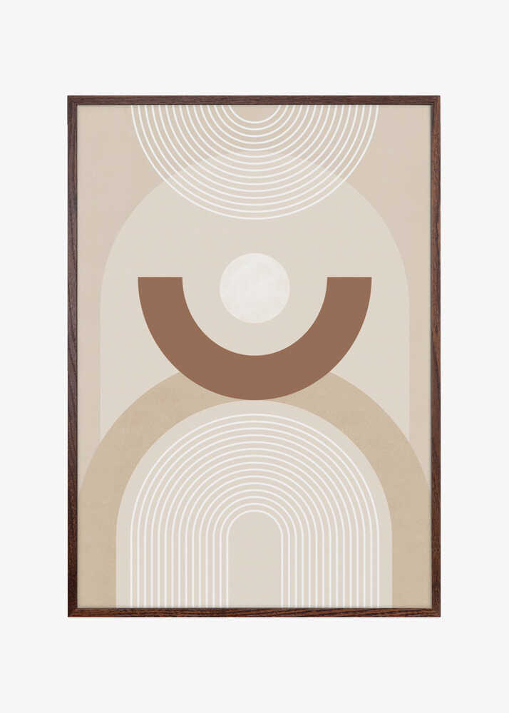 Beige Mid Century Poster