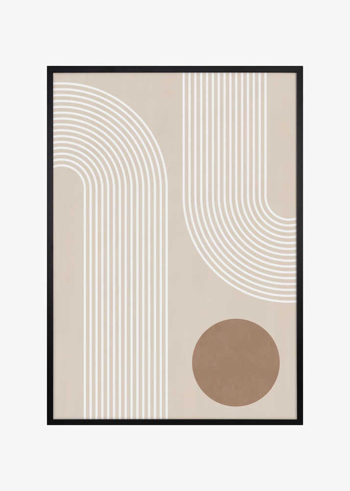 Beige Arc Poster