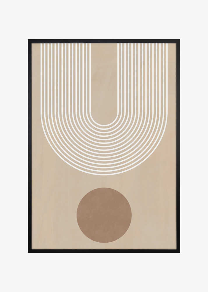 Beige Arc Poster