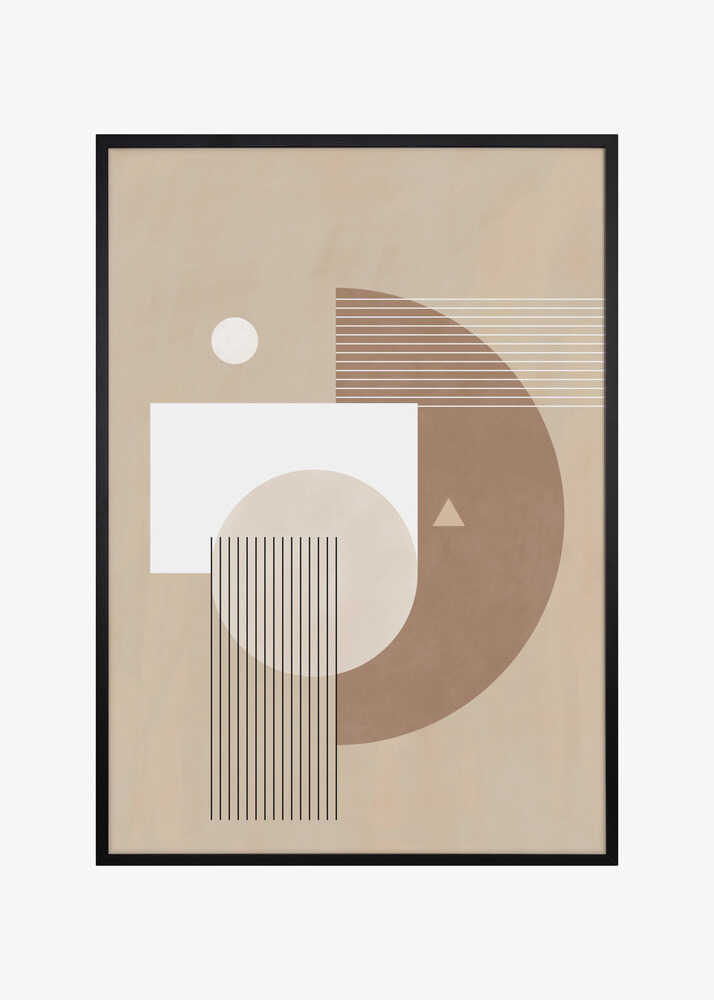 Neutral Semicircles Poster
