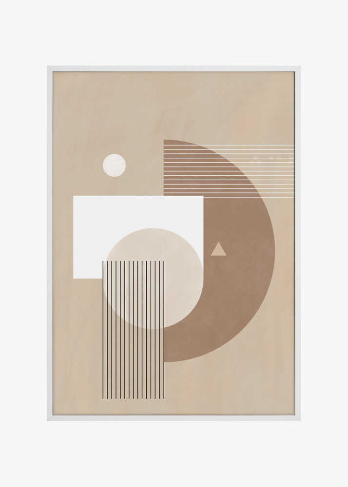 Neutral Semicircles Poster