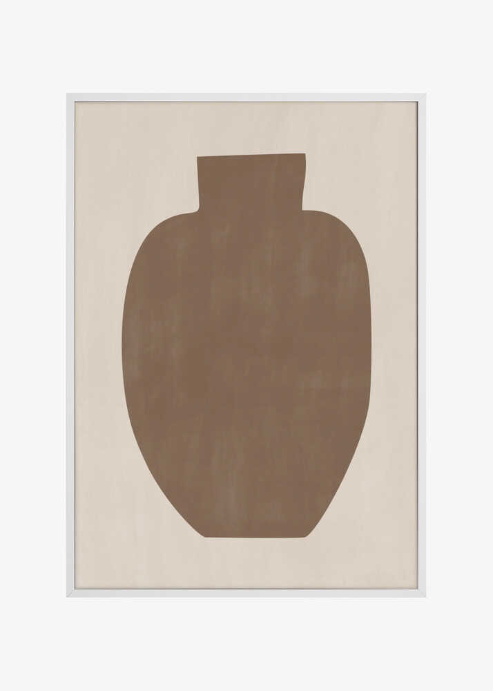 Brown Silhouette of a Vase