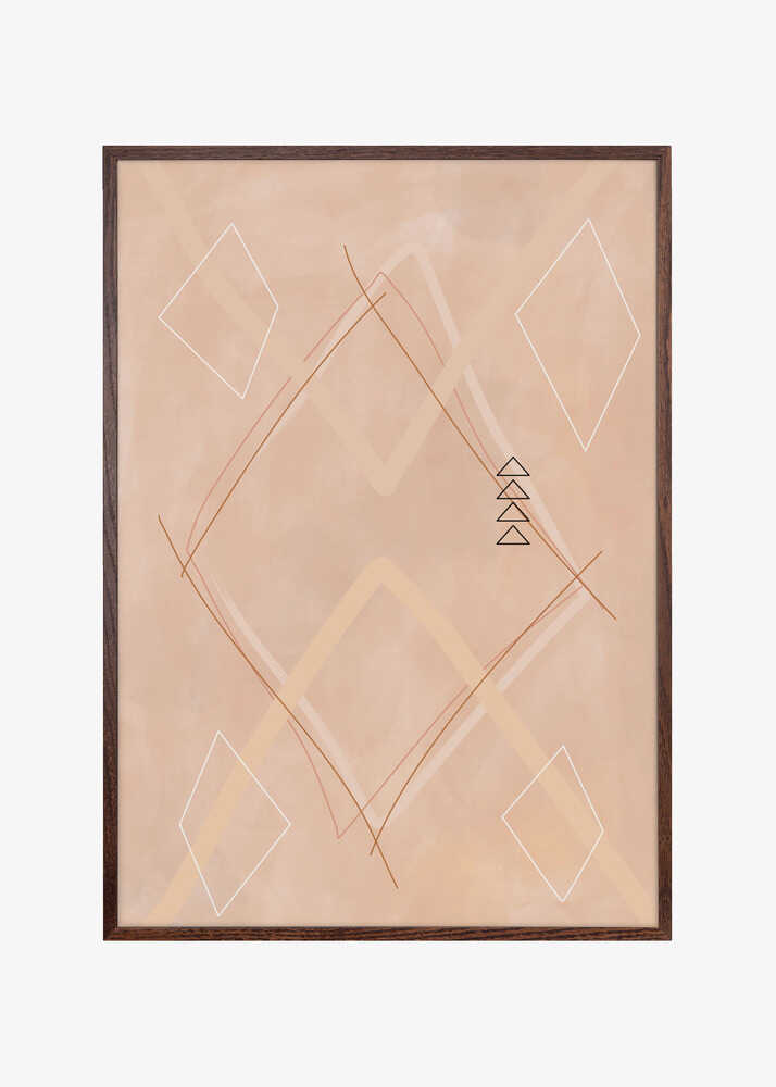 Abstract Geometric Art Beige Tones