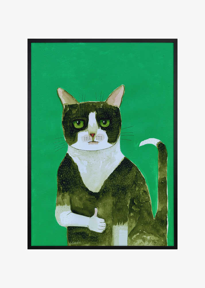 Tuxedo Cat Thumbs Up