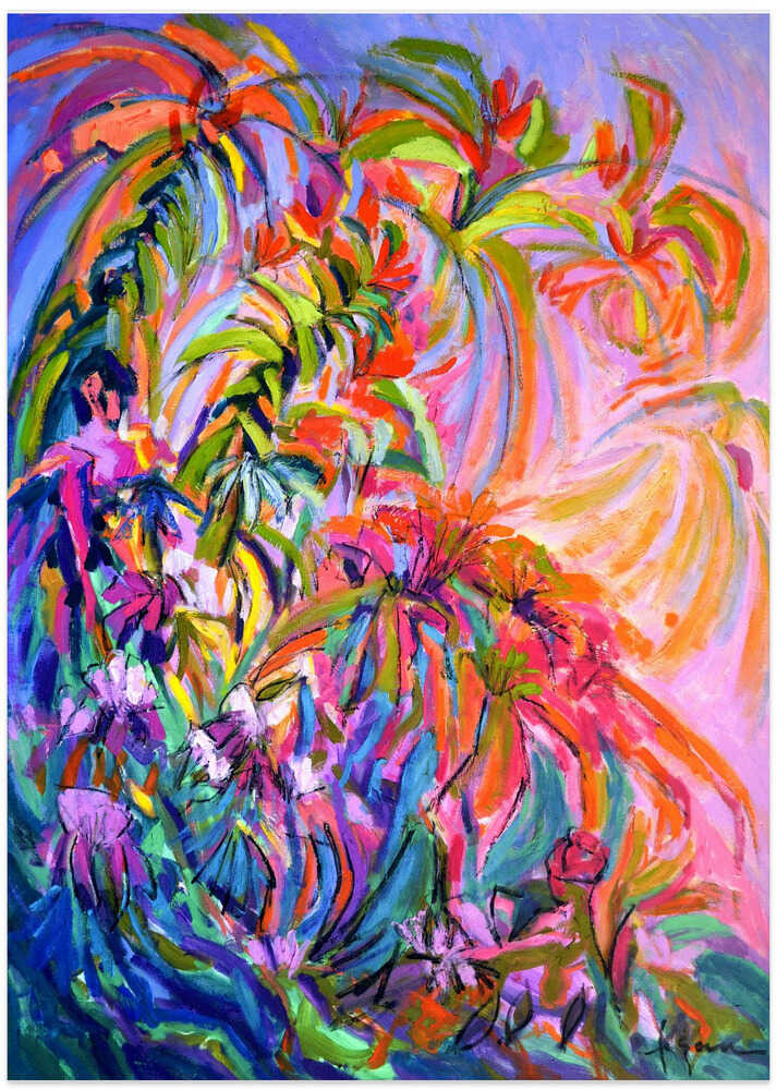 Radiant Floral Ballet