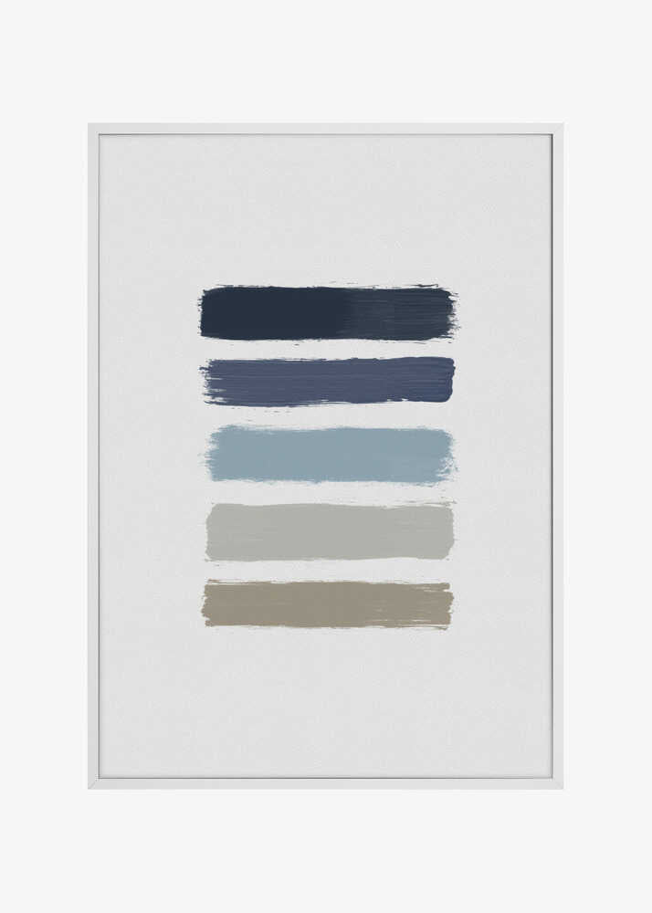 Blue & Taupe Stripes