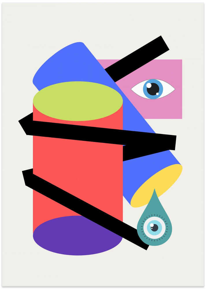 Geometrical Cylinder In Tears