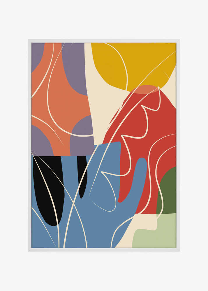 Abstract Color Collage