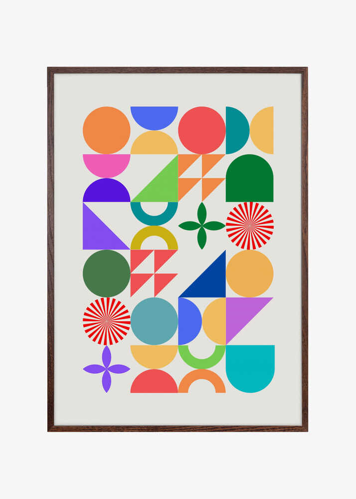 Colorful Geometric Shapes And Patterns