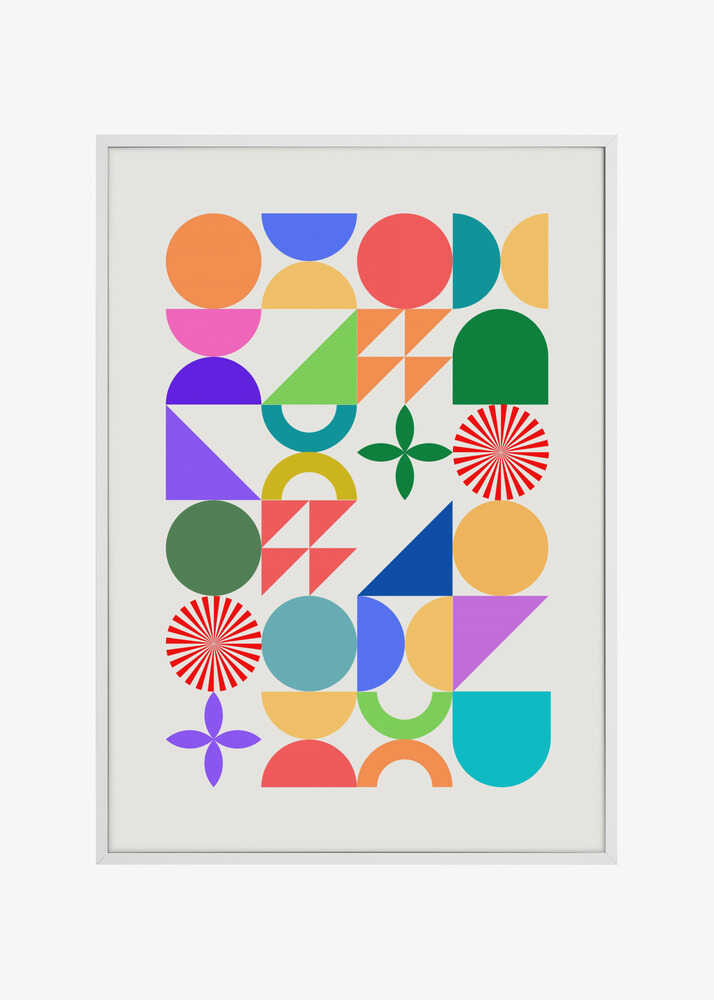Colorful Geometric Shapes And Patterns