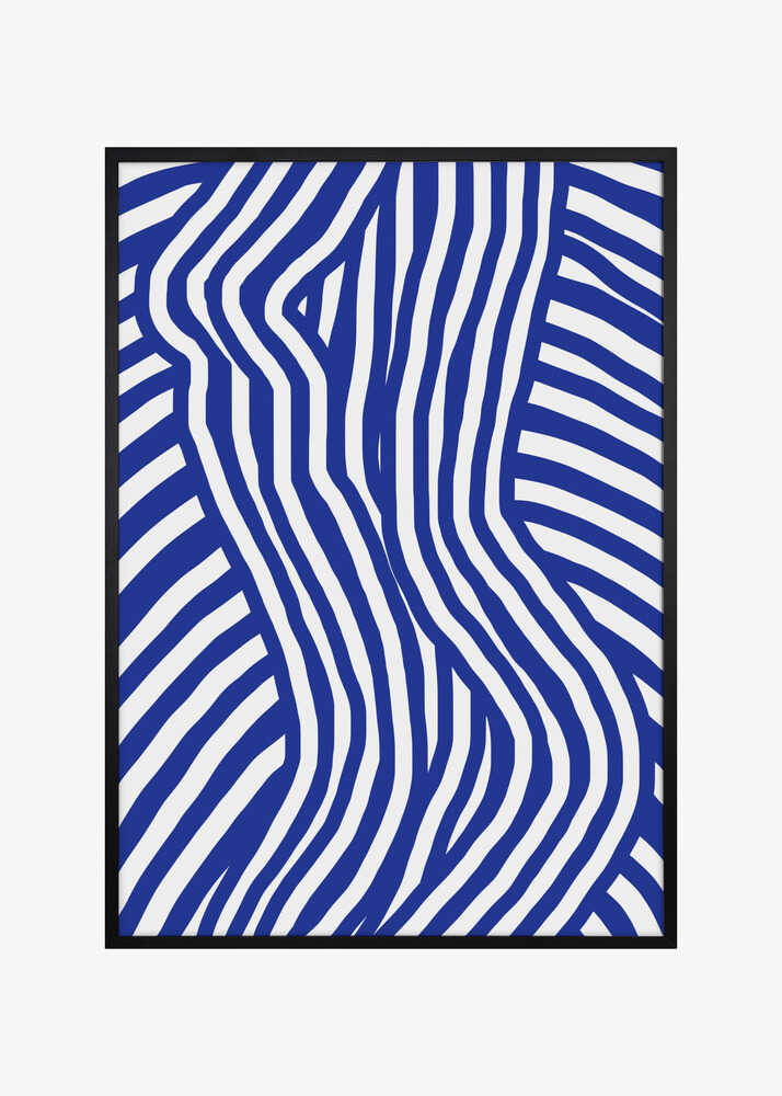 Blue and White Striped Nude
