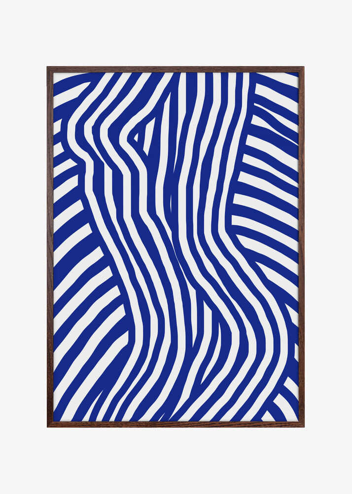 Blue and White Striped Nude
