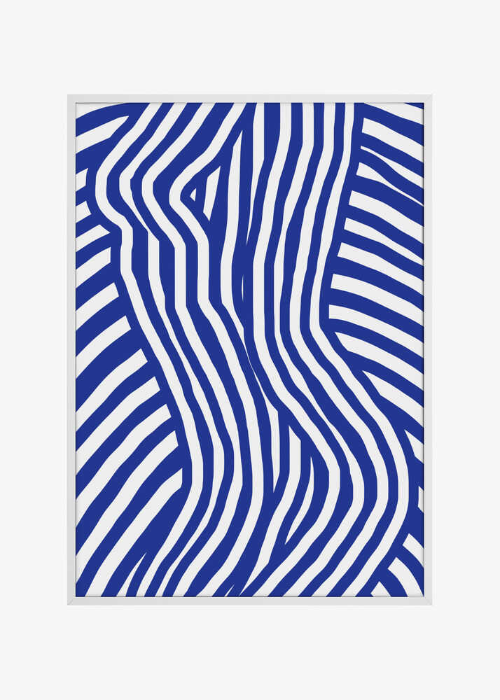 Blue and White Striped Nude