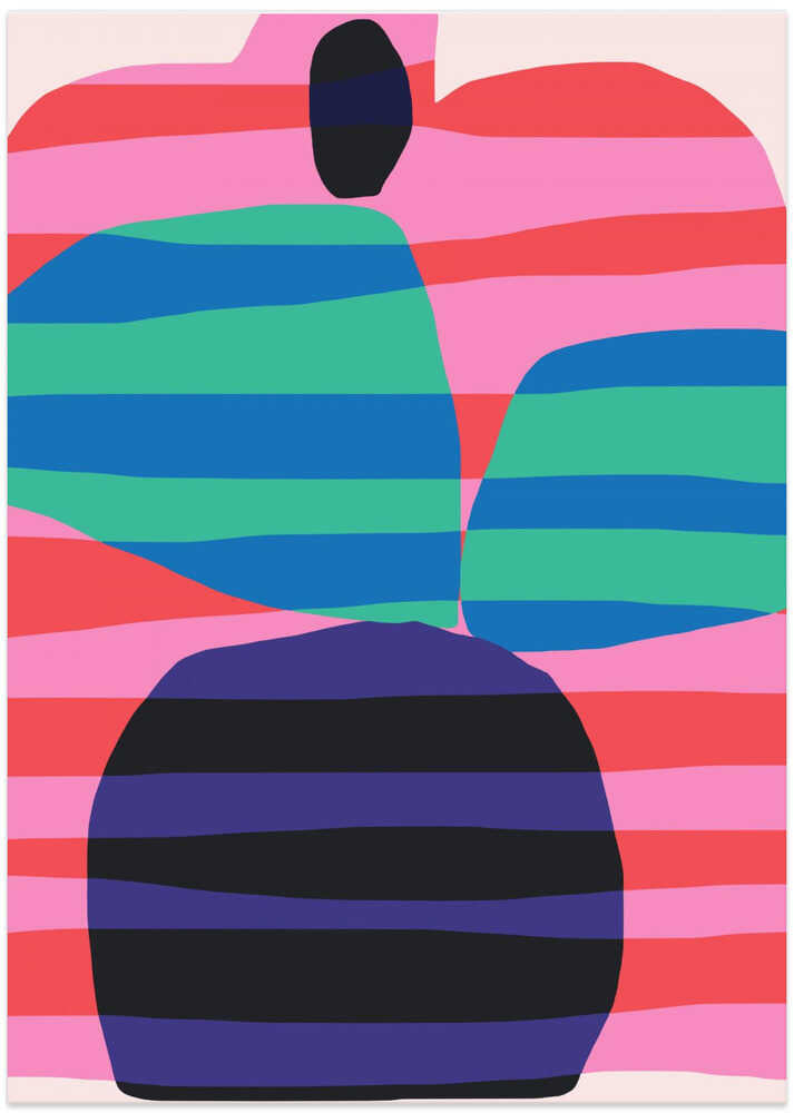 Abstract Stripe Minimal Collage 2