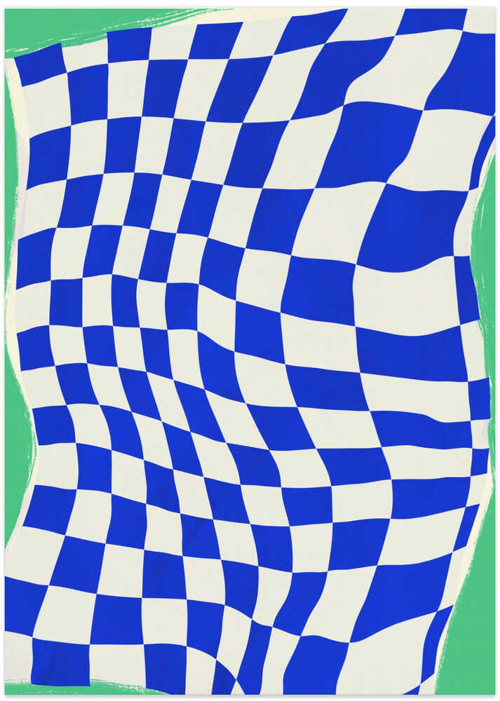 Blue Checker Pattern