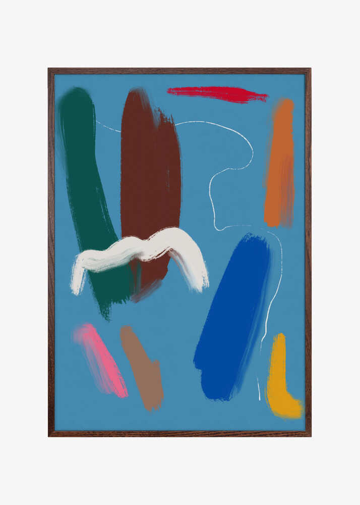 Bold Color Brushstrokes