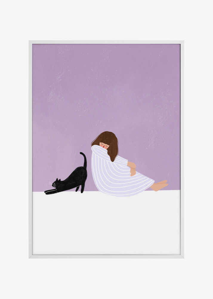 Girl and Cat