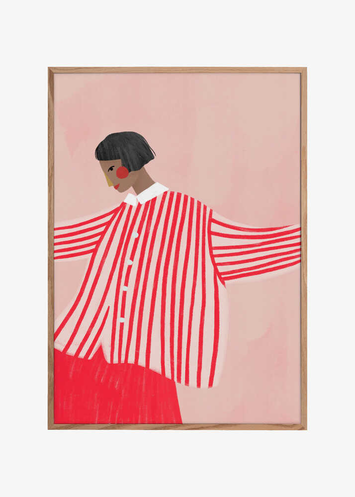 The Woman With the Red Stripes