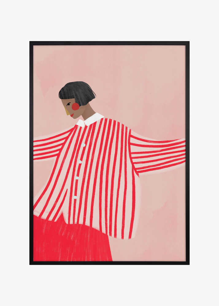 The Woman With the Red Stripes